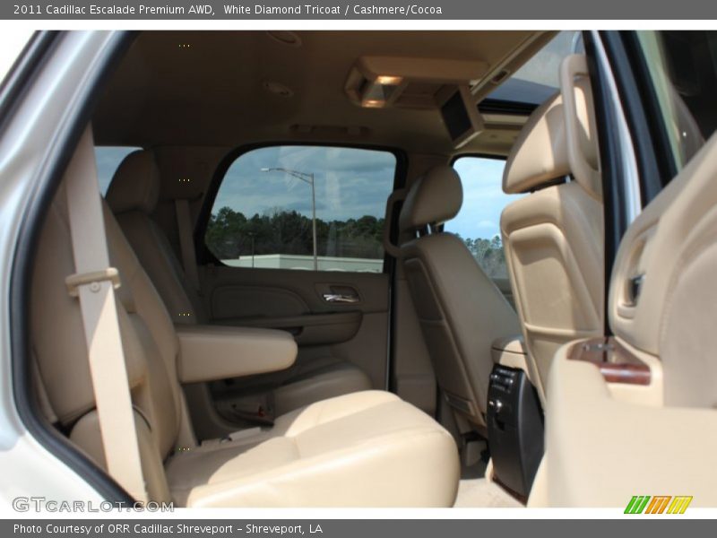 White Diamond Tricoat / Cashmere/Cocoa 2011 Cadillac Escalade Premium AWD