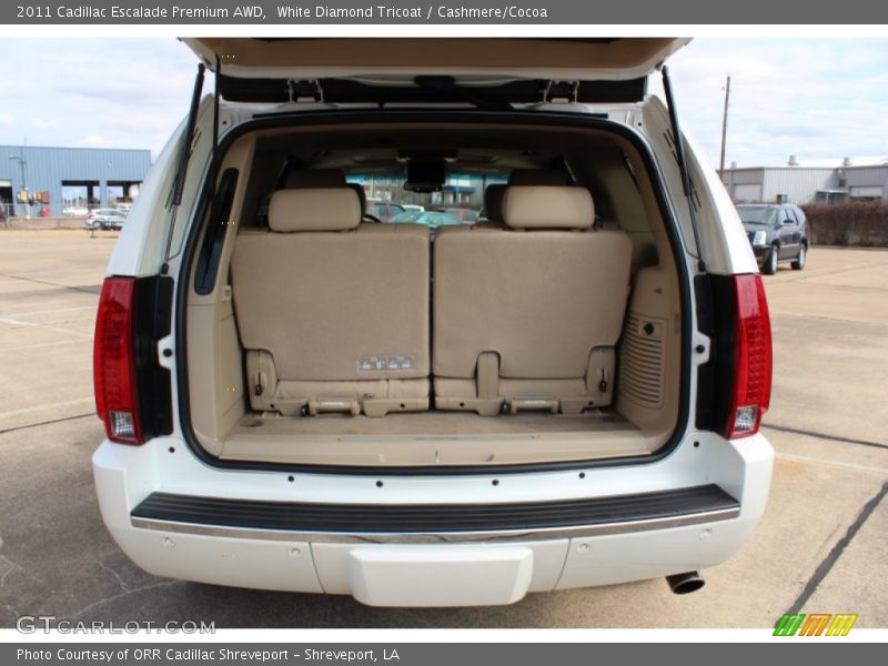 White Diamond Tricoat / Cashmere/Cocoa 2011 Cadillac Escalade Premium AWD