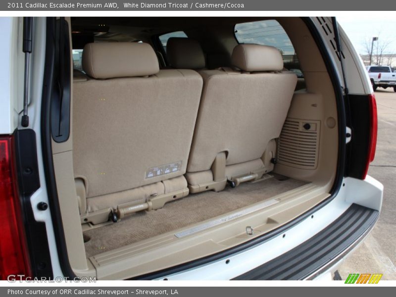 White Diamond Tricoat / Cashmere/Cocoa 2011 Cadillac Escalade Premium AWD