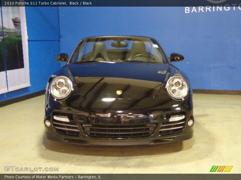 Black / Black 2010 Porsche 911 Turbo Cabriolet