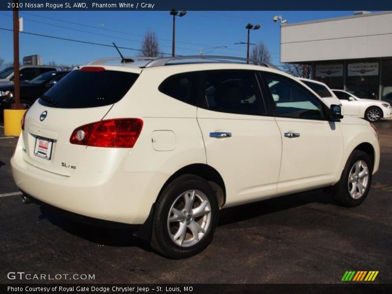 Phantom White / Gray 2010 Nissan Rogue SL AWD