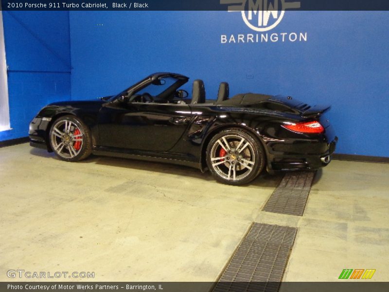 Black / Black 2010 Porsche 911 Turbo Cabriolet
