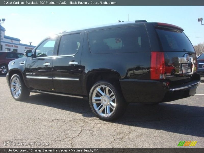 Black Raven / Cocoa/Light Linen 2010 Cadillac Escalade ESV Platinum AWD