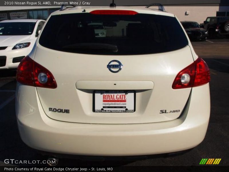 Phantom White / Gray 2010 Nissan Rogue SL AWD