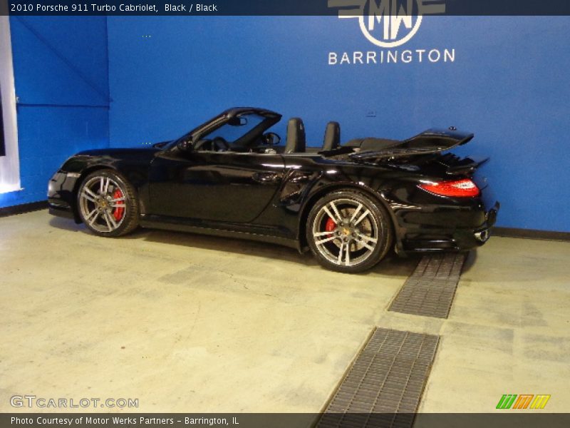 Black / Black 2010 Porsche 911 Turbo Cabriolet