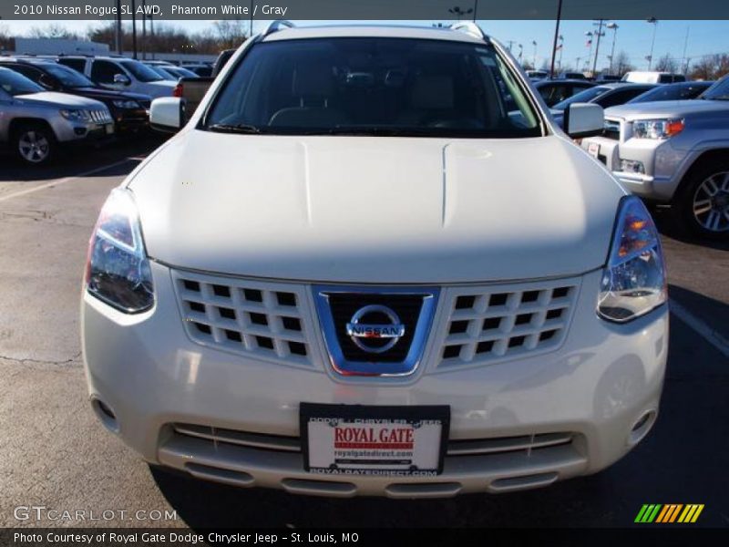 Phantom White / Gray 2010 Nissan Rogue SL AWD