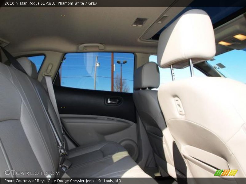 Phantom White / Gray 2010 Nissan Rogue SL AWD