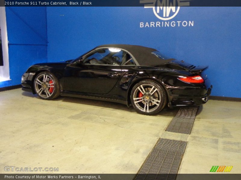 Black / Black 2010 Porsche 911 Turbo Cabriolet