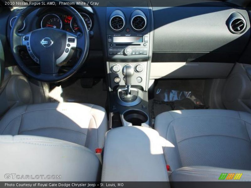 Phantom White / Gray 2010 Nissan Rogue SL AWD