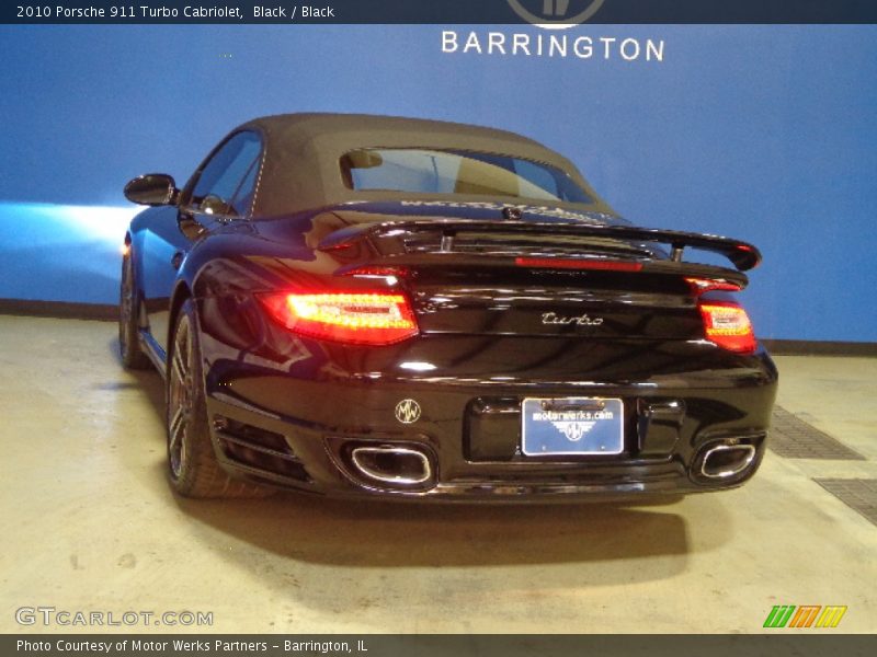 Black / Black 2010 Porsche 911 Turbo Cabriolet