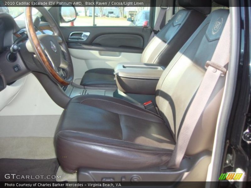 Black Raven / Cocoa/Light Linen 2010 Cadillac Escalade ESV Platinum AWD