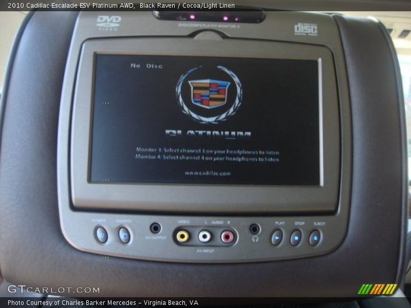Black Raven / Cocoa/Light Linen 2010 Cadillac Escalade ESV Platinum AWD