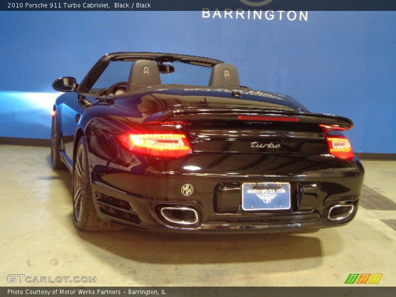 Black / Black 2010 Porsche 911 Turbo Cabriolet