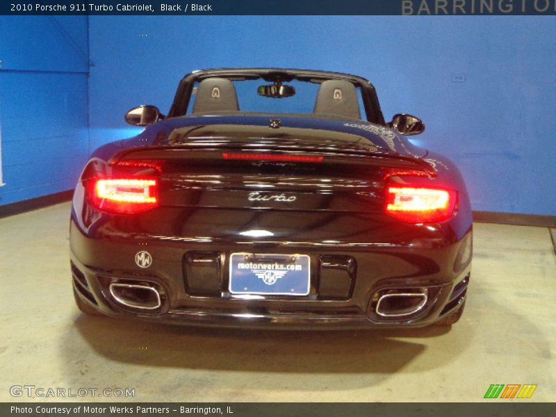 Black / Black 2010 Porsche 911 Turbo Cabriolet