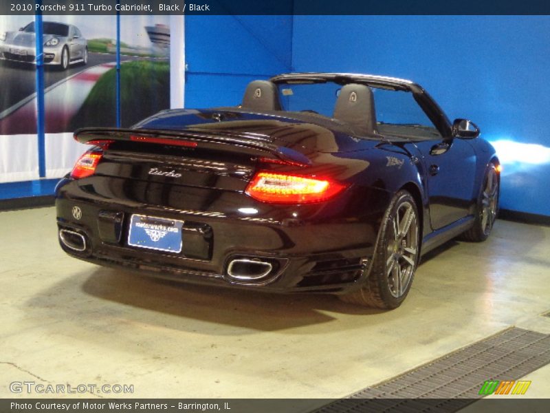 Black / Black 2010 Porsche 911 Turbo Cabriolet