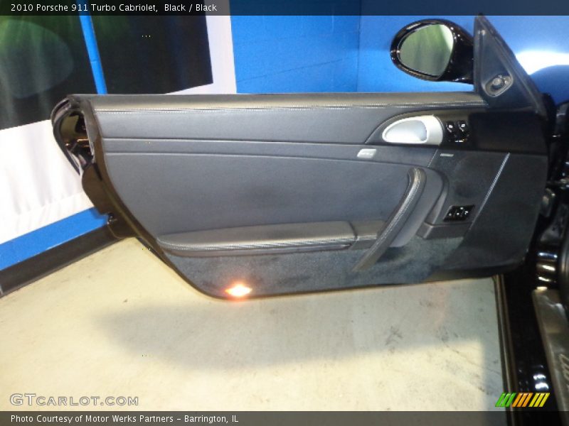 Black / Black 2010 Porsche 911 Turbo Cabriolet