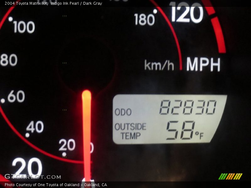 Indigo Ink Pearl / Dark Gray 2004 Toyota Matrix XR