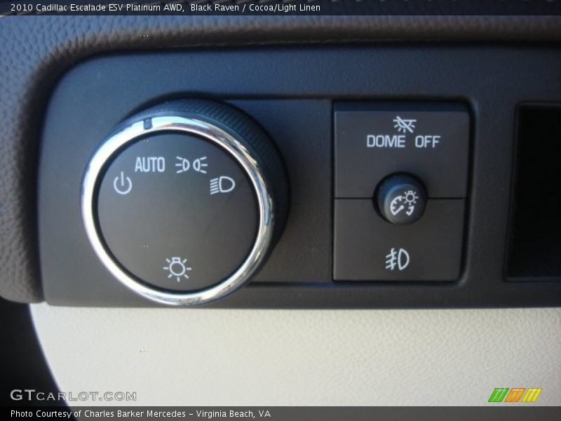 Black Raven / Cocoa/Light Linen 2010 Cadillac Escalade ESV Platinum AWD