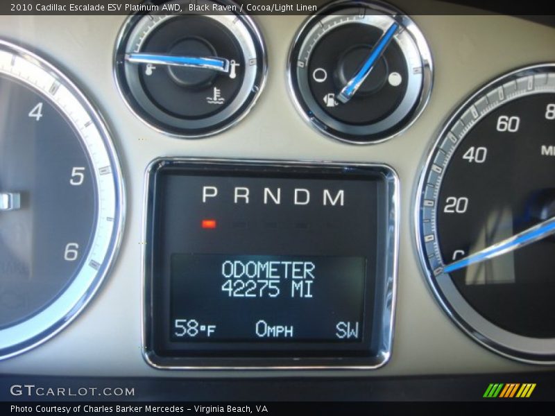 Black Raven / Cocoa/Light Linen 2010 Cadillac Escalade ESV Platinum AWD