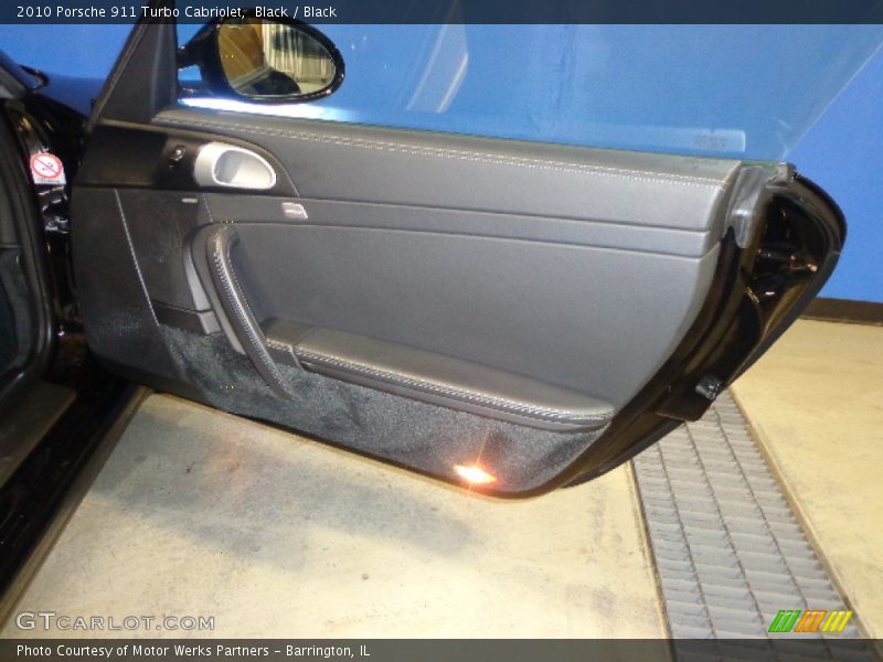 Black / Black 2010 Porsche 911 Turbo Cabriolet