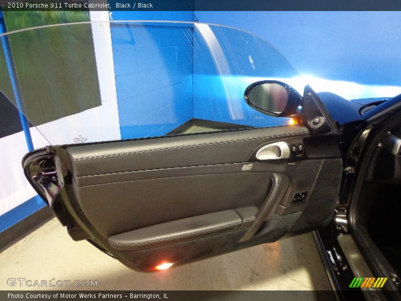 Black / Black 2010 Porsche 911 Turbo Cabriolet