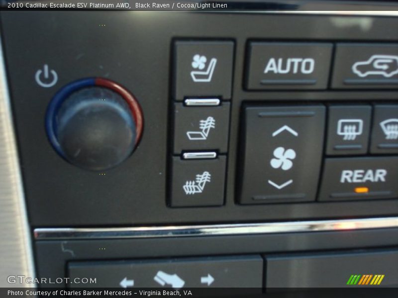 Black Raven / Cocoa/Light Linen 2010 Cadillac Escalade ESV Platinum AWD