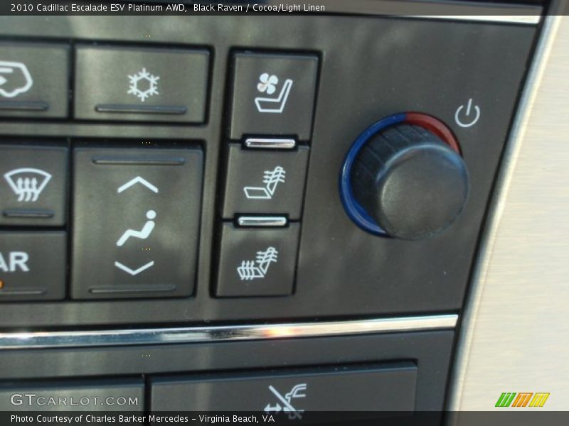 Black Raven / Cocoa/Light Linen 2010 Cadillac Escalade ESV Platinum AWD