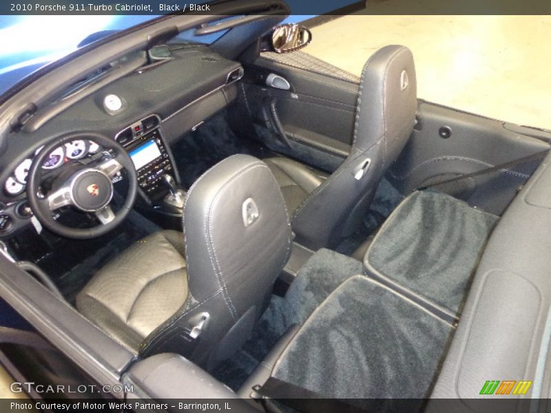Black / Black 2010 Porsche 911 Turbo Cabriolet