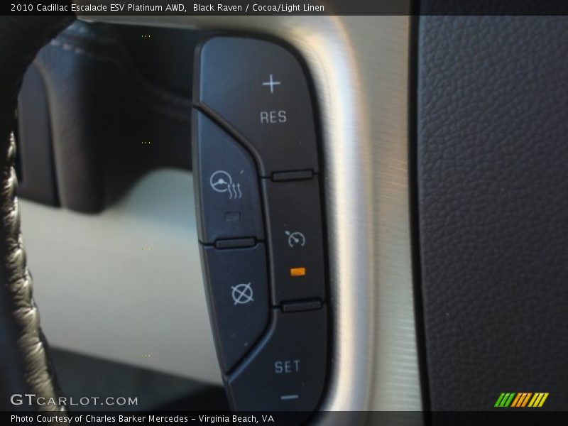 Black Raven / Cocoa/Light Linen 2010 Cadillac Escalade ESV Platinum AWD