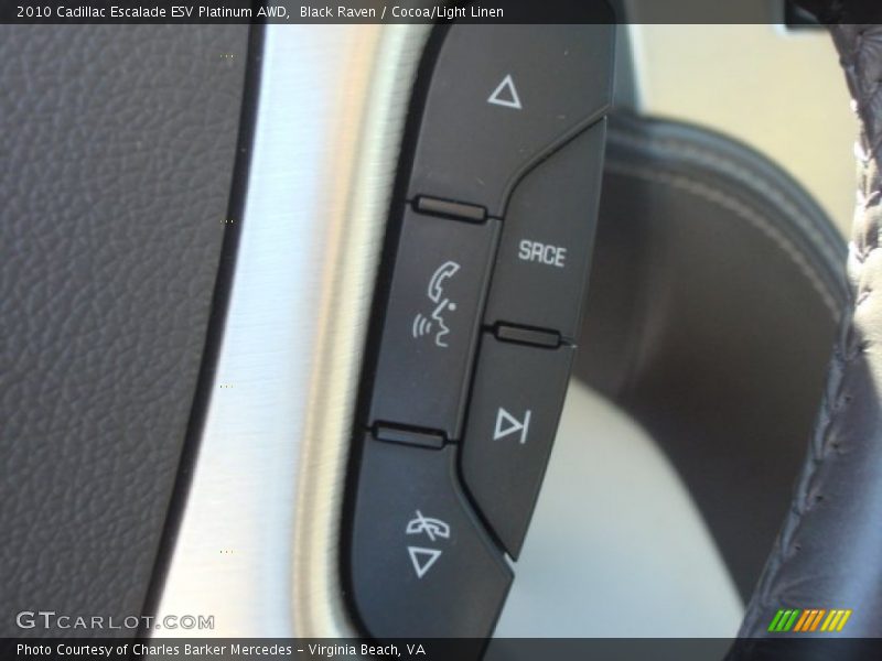 Black Raven / Cocoa/Light Linen 2010 Cadillac Escalade ESV Platinum AWD