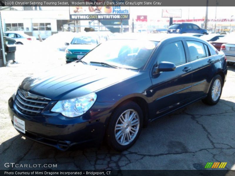 Modern Blue Pearl / Dark Slate Gray/Light Slate Gray 2008 Chrysler Sebring Touring Sedan
