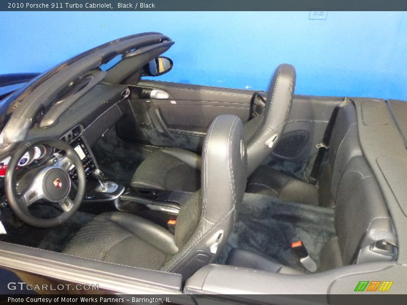Black / Black 2010 Porsche 911 Turbo Cabriolet