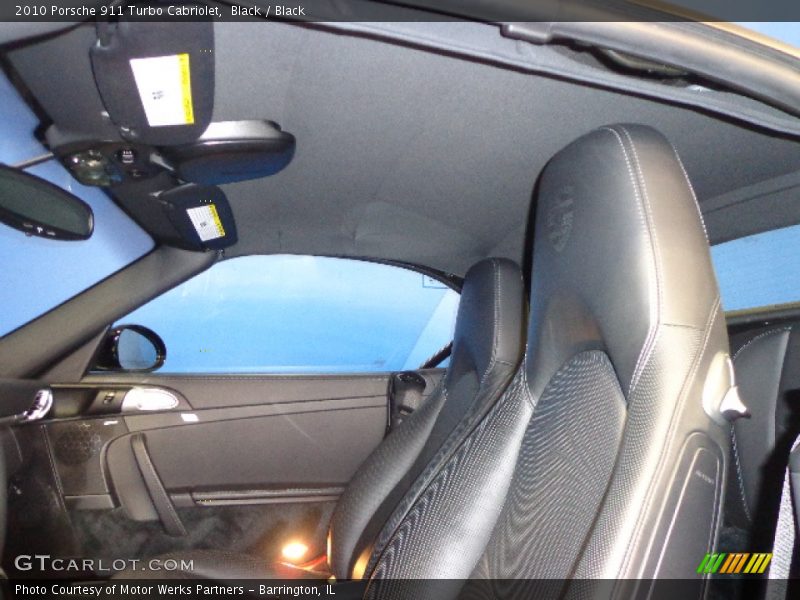 Black / Black 2010 Porsche 911 Turbo Cabriolet