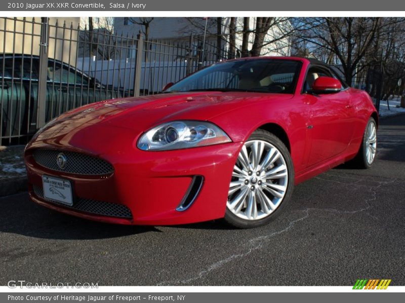 Salsa / Ivory 2010 Jaguar XK XKR Convertible