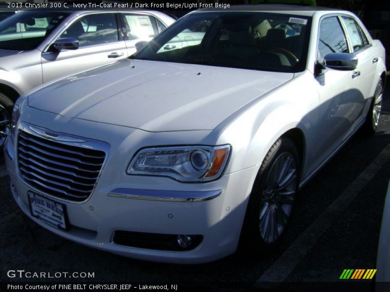 Ivory Tri-Coat Pearl / Dark Frost Beige/Light Frost Beige 2013 Chrysler 300 C