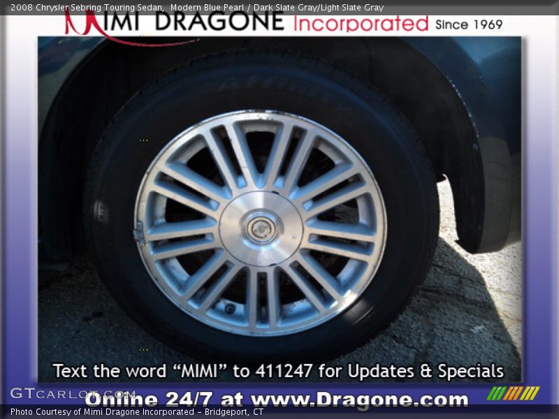 Modern Blue Pearl / Dark Slate Gray/Light Slate Gray 2008 Chrysler Sebring Touring Sedan