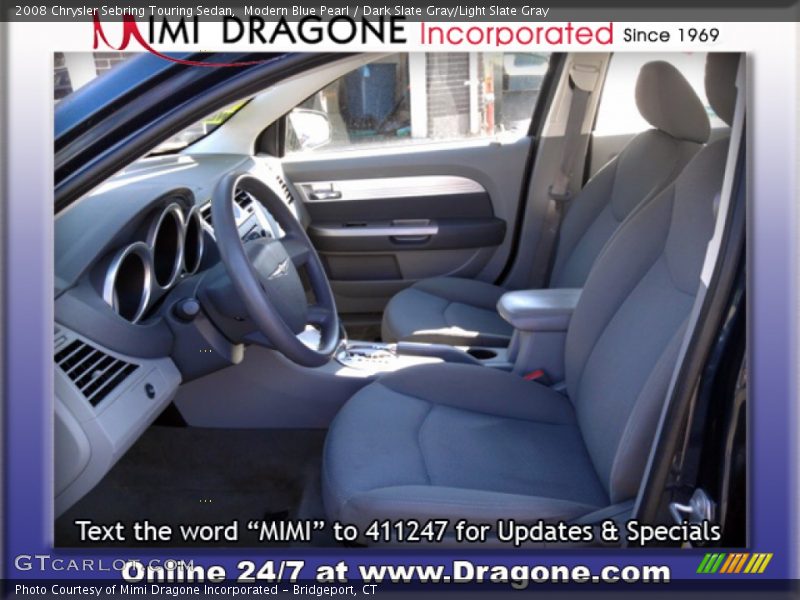 Modern Blue Pearl / Dark Slate Gray/Light Slate Gray 2008 Chrysler Sebring Touring Sedan