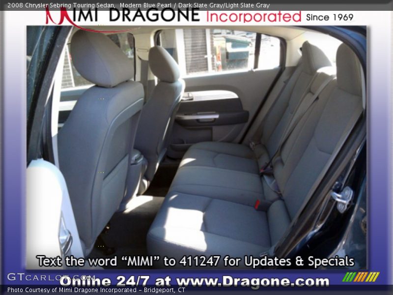Modern Blue Pearl / Dark Slate Gray/Light Slate Gray 2008 Chrysler Sebring Touring Sedan