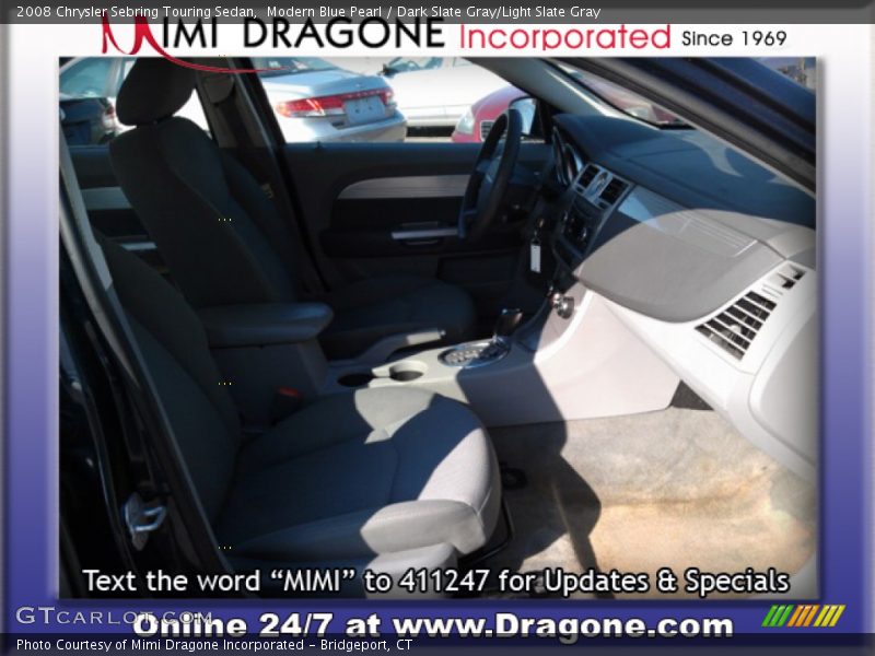 Modern Blue Pearl / Dark Slate Gray/Light Slate Gray 2008 Chrysler Sebring Touring Sedan