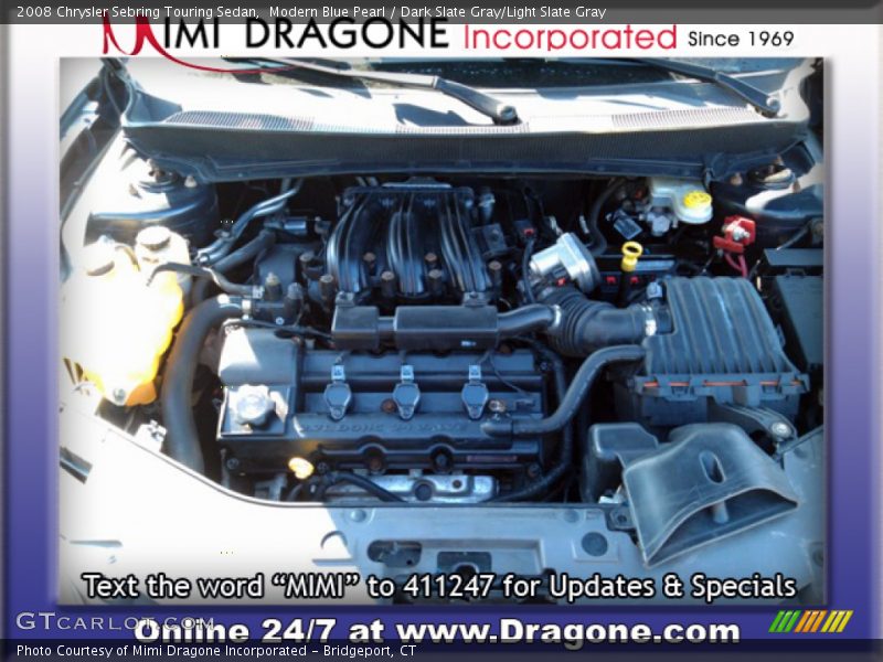 Modern Blue Pearl / Dark Slate Gray/Light Slate Gray 2008 Chrysler Sebring Touring Sedan