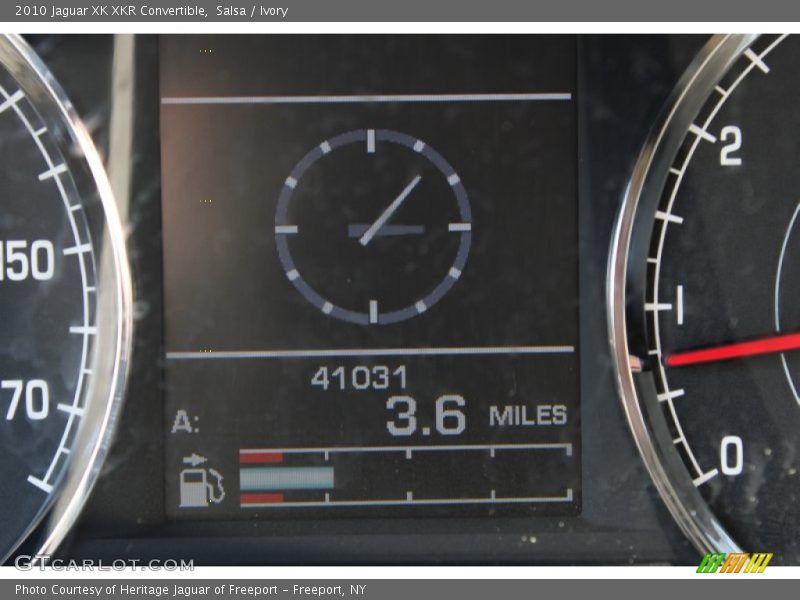 Salsa / Ivory 2010 Jaguar XK XKR Convertible