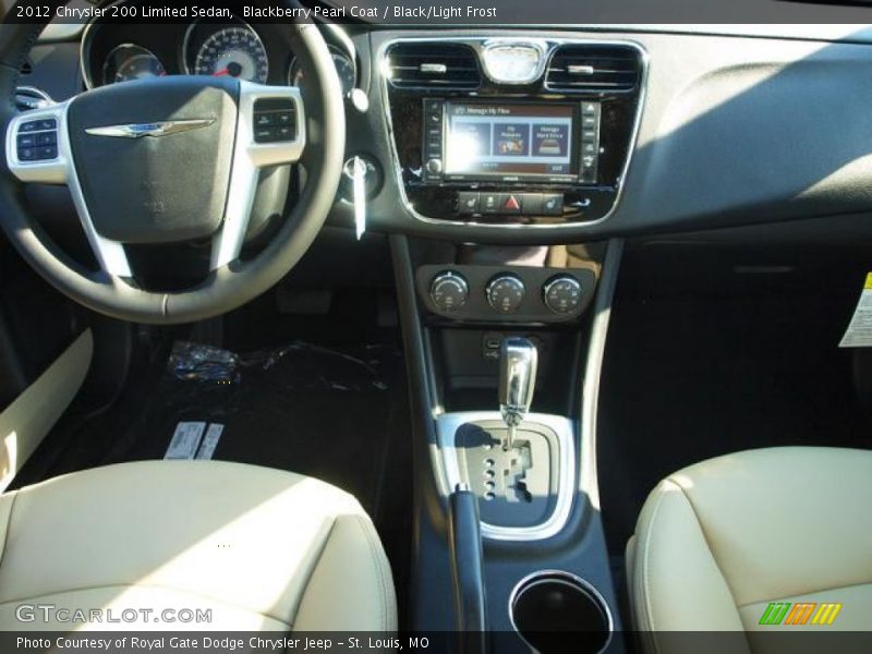 Blackberry Pearl Coat / Black/Light Frost 2012 Chrysler 200 Limited Sedan