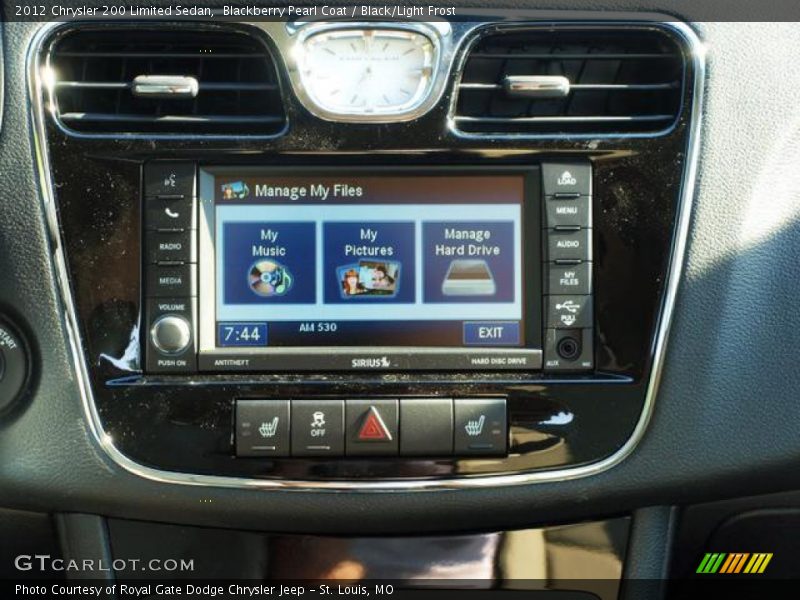 Blackberry Pearl Coat / Black/Light Frost 2012 Chrysler 200 Limited Sedan