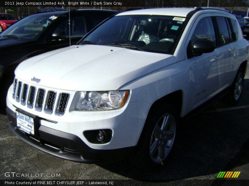 Bright White / Dark Slate Gray 2013 Jeep Compass Limited 4x4