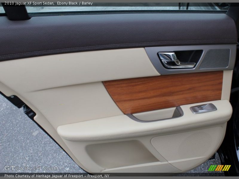 Ebony Black / Barley 2010 Jaguar XF Sport Sedan