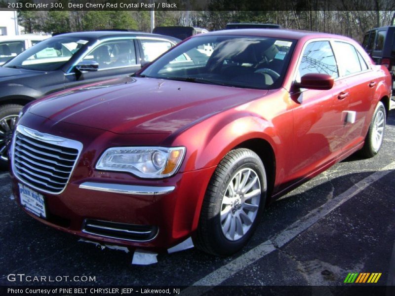 Deep Cherry Red Crystal Pearl / Black 2013 Chrysler 300