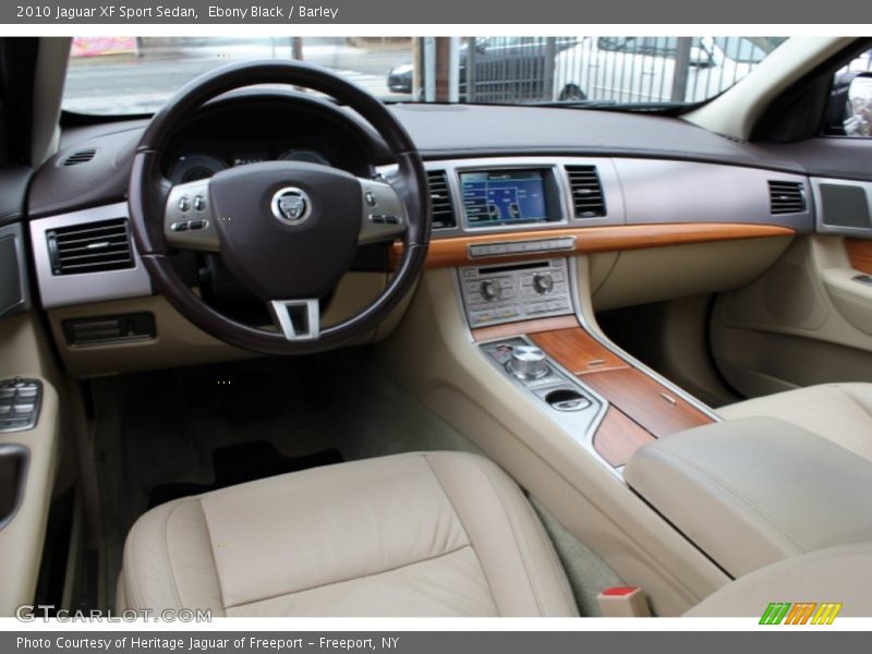 Ebony Black / Barley 2010 Jaguar XF Sport Sedan