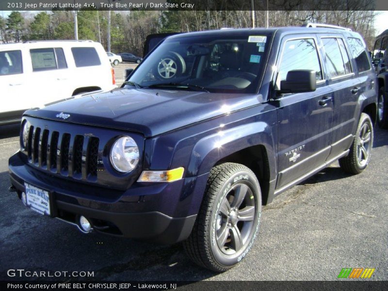 True Blue Pearl / Dark Slate Gray 2013 Jeep Patriot Latitude 4x4