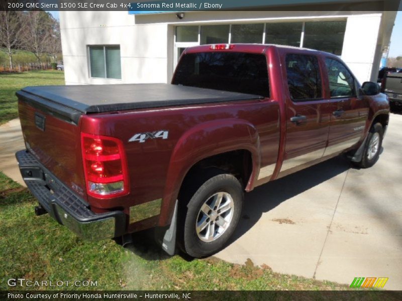 Sonoma Red Metallic / Ebony 2009 GMC Sierra 1500 SLE Crew Cab 4x4