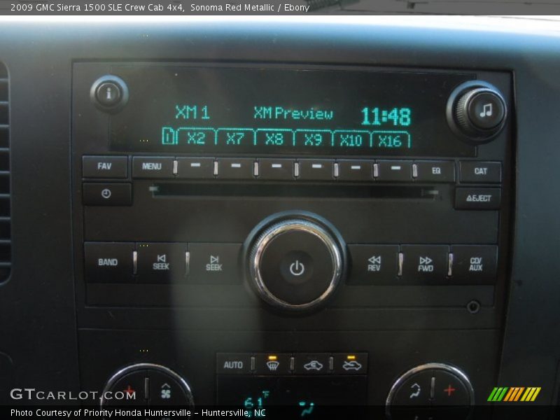 Sonoma Red Metallic / Ebony 2009 GMC Sierra 1500 SLE Crew Cab 4x4